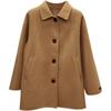 Damen Frühling/Herbst Mittellanger Oversize Trenchcoat Koreanischer Stil Schlankmachender Mantel aus Imitatwolle Pendler Blazerjacke