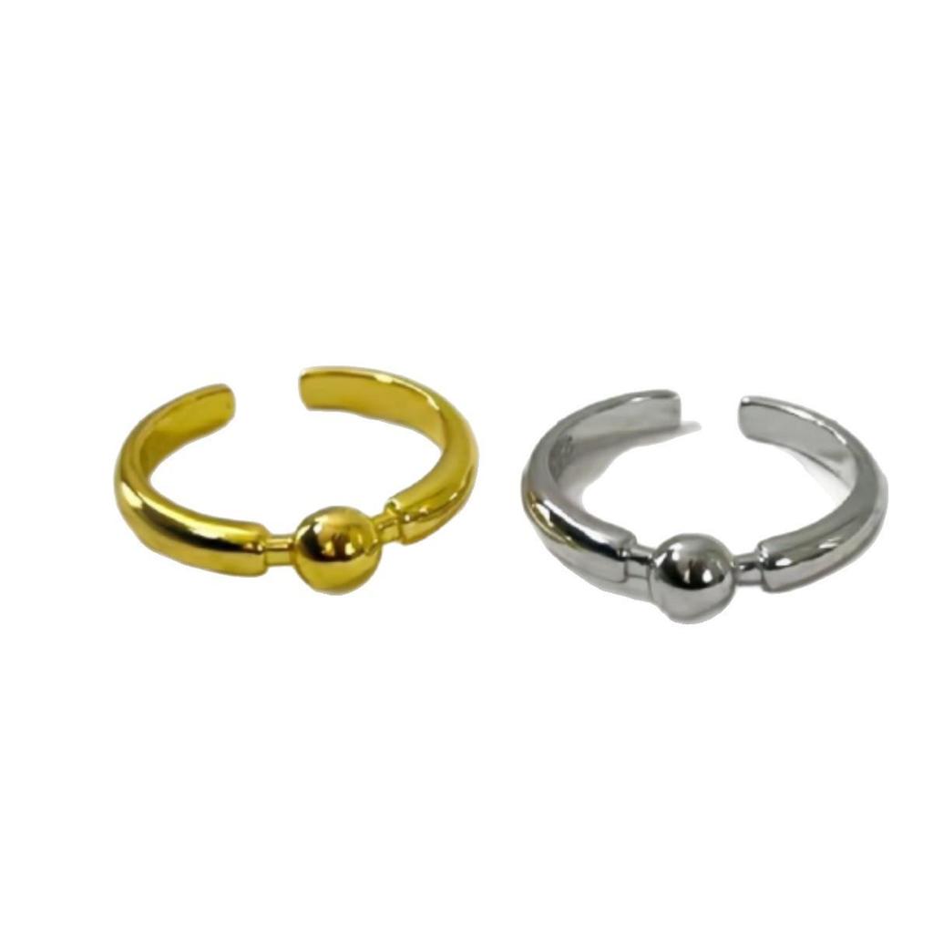 Korean Style Simple Fashion Open Bead Ring for Women