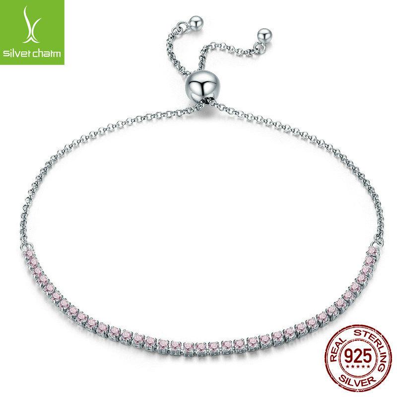 Sterling Silver S925 Women'S Adjustable Box Bracelet, Simple And High-End Temperament Bracelet