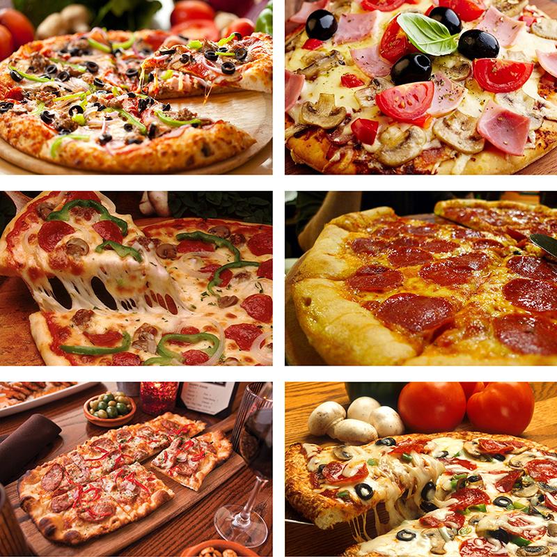 Restaurant Leckere Pizza Thema Dekoration Malerei Home Dekoration Leinwand Figur Wandgemälde für Zuhause Wohnzimmer Dekor