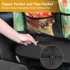Car Seat Organizer With 13 In Tablet Holder, Waterproof Back Seat Protector, Kick Mats With 9 Storage Pockets, Interior And Travel Essentials, 2 Pack