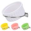Detachable Bird Feeding Dish Cup,Bird Cage Water Bowl,Parrot Food Bowl with Clamps Holders Birdcages Coops Water Feeders