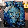 New Skull Bedding Set Single Twin Full Queen King Size Bed Set Adult Kid Bedroom Duvet Cover Sets 3D Print Bed Sheet Set741
