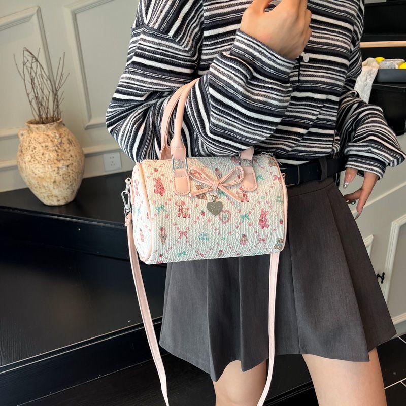 Cute Carto Japanese Style Bear Kawaii Bow Large Capacity Storage Bags Crossbody Bag Women's Bags Purse Ladies HandBag