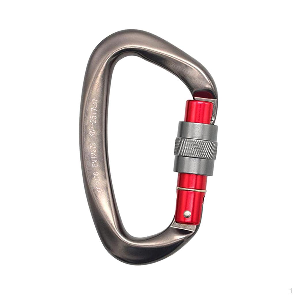 Carabiner Clip D Rings Carabiners Utility Hooks Keychain Webbing Release Hook for