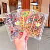 100PCS Candy Small Elastic Hair Bands Nylon Rubber Bands Girls Child Ponytail Holder Scrunchies Hair Rope Kids Hair Accessories