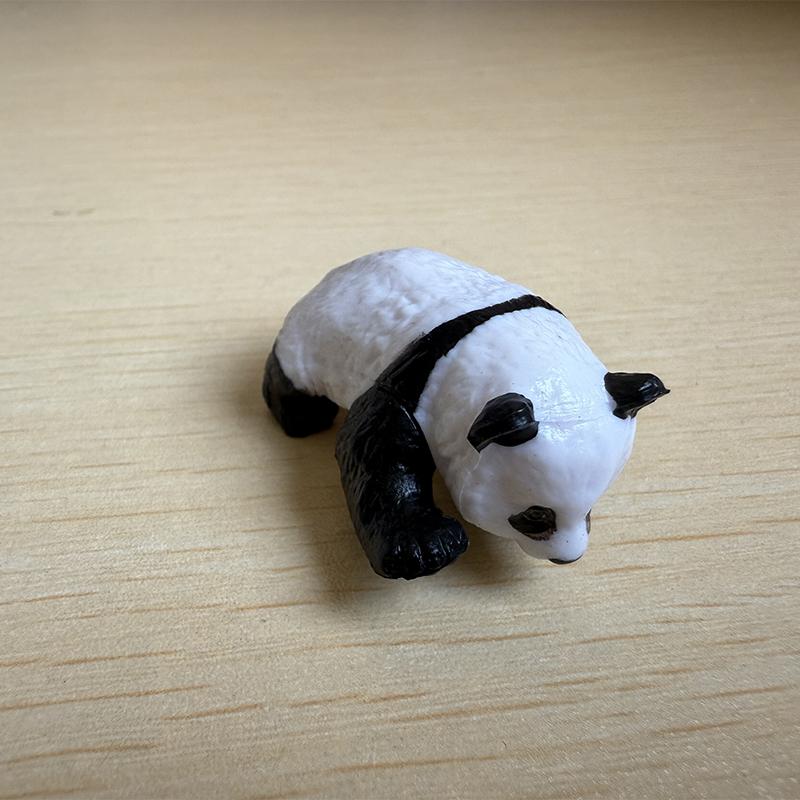 4 Pcs/Set Cute Panda PVC Figure Desktop Decoration DIY Microlandscape Ornaments Accessories Home Decor