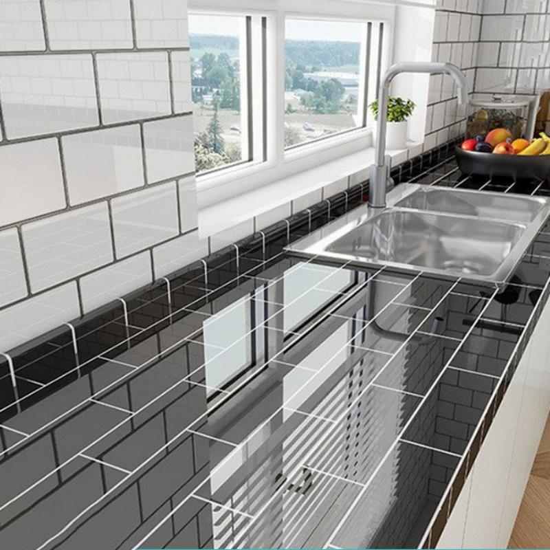 Marble Self Adhesive Film - Heat Resistant Kitchen Countertop Sticker, Waterproof Oil Proof Peel and Stick Wallpaper for Cabinet Refinishing