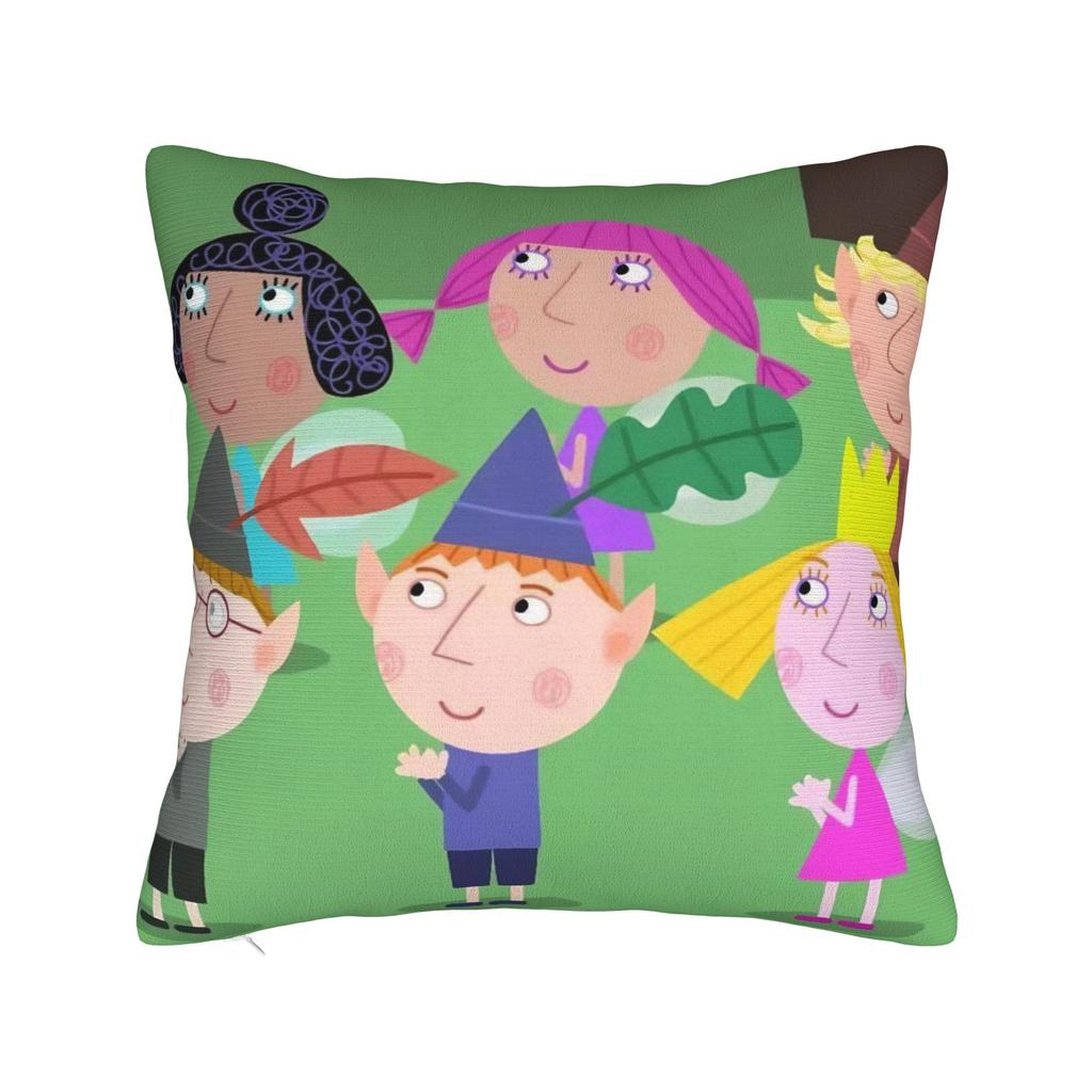Cartoon B-Bens & H-Hollys Pillow Case Graphic Pillow Cover Retro Trendy Pillowcases For Sofa Home Decor