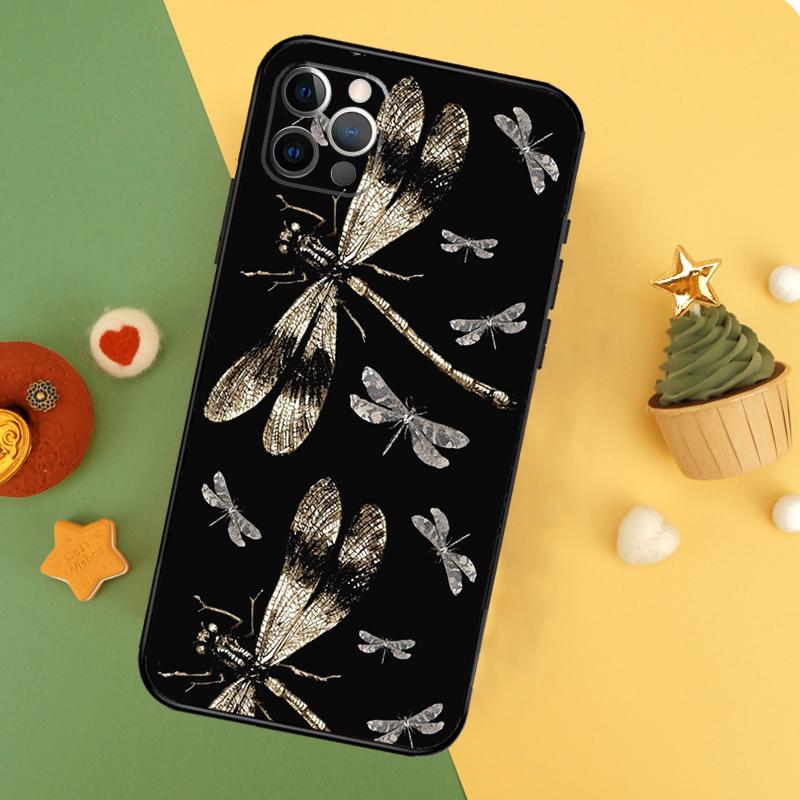 

Dragonfly Phone Case For iPhone 17 16 16E 15 14 12 11 13 Pro Max 12 13 Mini 17Air Shockproof Cover iPhone 14Pro MAX