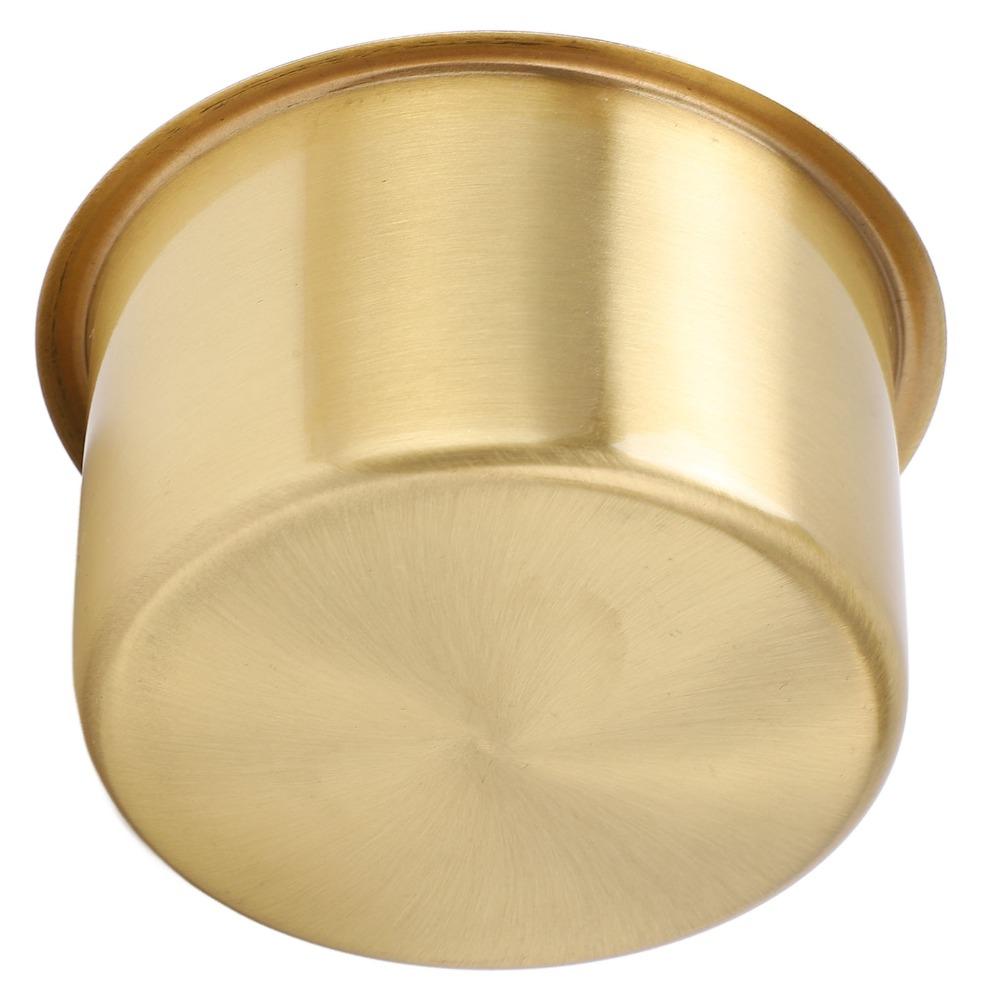 Stainless Steel Drink Bottle Stand Brass Plating Bottle Mount Universal Cup Holder  Yacht