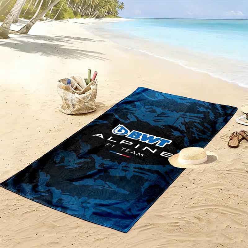 Asciugamano da Spiaggia Stampa Alpine F1, Asciugamano Grande Morbido Asciugatura Rapida per Spiaggia Campeggio Nuoto