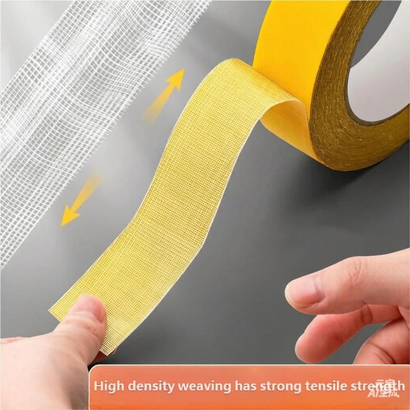 Net Cloth Adhesive Tape 20M Long Heavy Duty Double Sided Mounting Tape For Carpets Mat And Baseboards Home Decoration