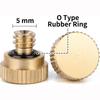 10/24 Screw Thread Misting Nozzle Brass Screw Thread Plug Durable Plug Cap