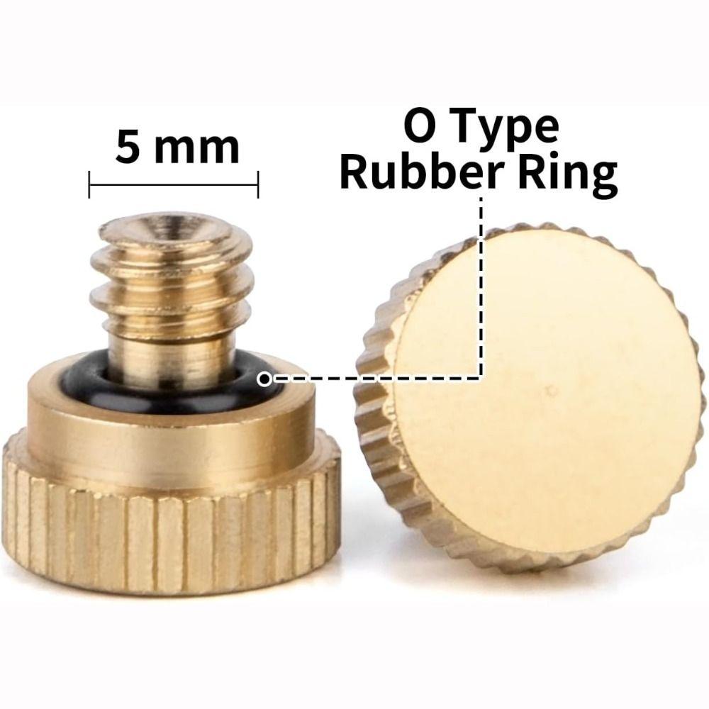 10/24 Screw Thread Misting Nozzle Brass Screw Thread Plug Durable Plug Cap