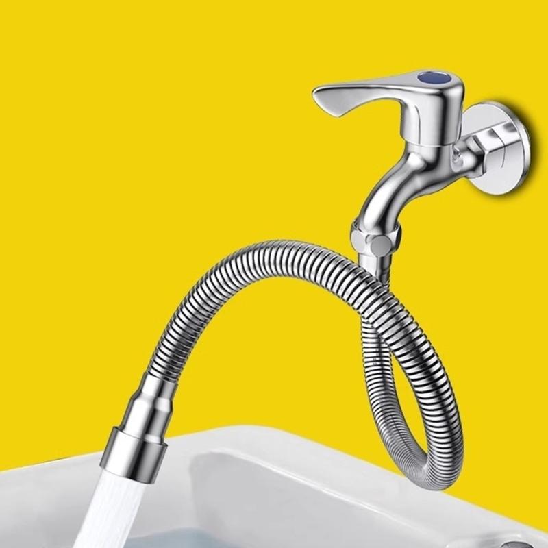 Flexible 360 Degree Faucet Adapter Stainless Steel Sprayers Extension for Enhances Water Control In Household Use