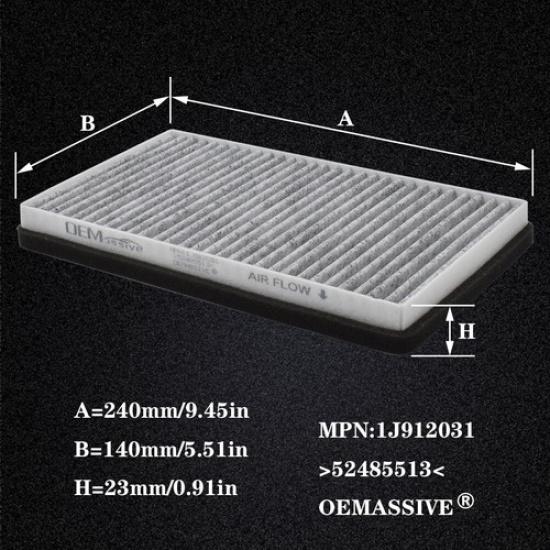 Cabin Air Filter 52485513 For Chevy Suburban Silverado Tahoe GMC Sierra Yukon