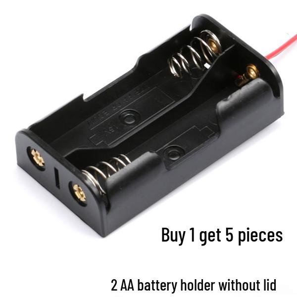 Size 5/18650 Battery Holder with Switch & Lead Wire for DIY Science Projects