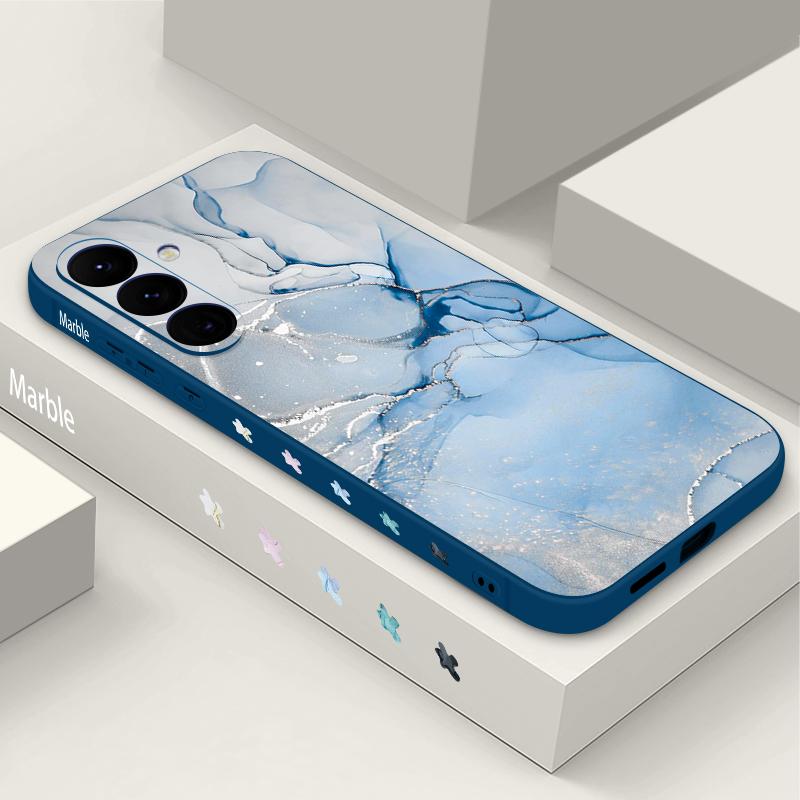 Watercolor Marble Case For Samsung Galaxy S26 S25 Ultra S24 S23 S22 Plus S21 FE A15 A16 A17 A35 A36 A54 A55 A56 5G Soft Cover