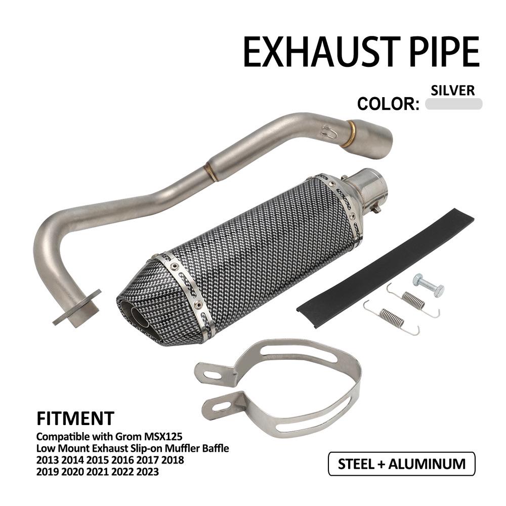 Stainless Steel Exhaust Muffler for MSX125 (2013-2023) Motorcycles