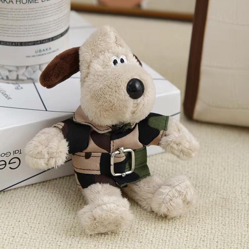 Cute Wallace Gromit Animal Keychain Pendant Plush Bag Charm Boys Gift