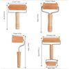 1Pc Wooden Rolling Pin Handheld Pastry Roller for Baking Pizza and Dumplings Solid Wood Dough Roller Convenient Kitchen Utensils