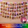 1 String LED Fairy Lights with Photo Frame Clips -in/Battery-Free (Batteries Not Included) String Lights for Photo Wall,Wedding,Christmas Decorations