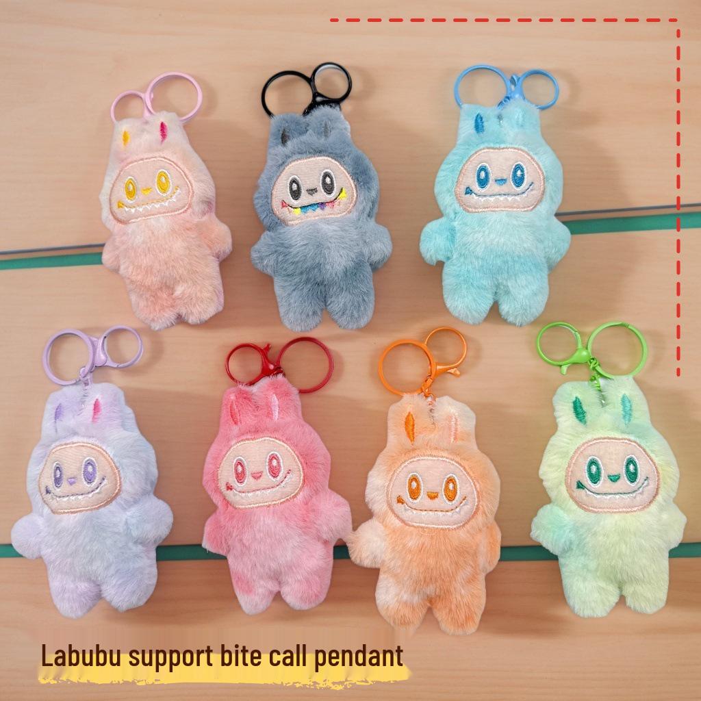Piszczący wisiorek Labubu 3. generacji: DIY Biżuteria i Dodatek do Odzieży Pluszowy Brelok z Lalką