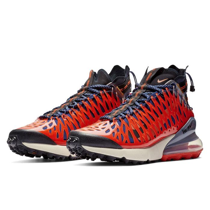 New Nike Air Max 270 Ispa Blue Void Terra Orange BQ1918-400