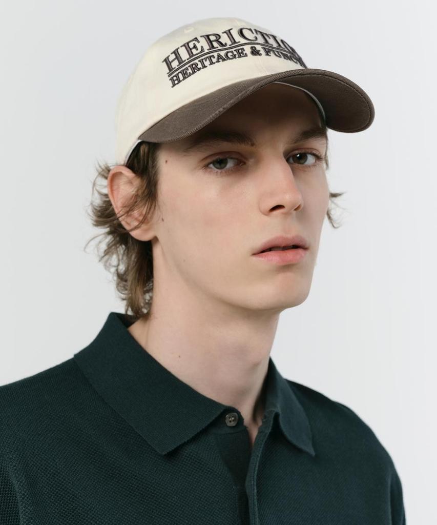NOTIG Color Block Ball Cap Khaki_Olg1Accp102Kk