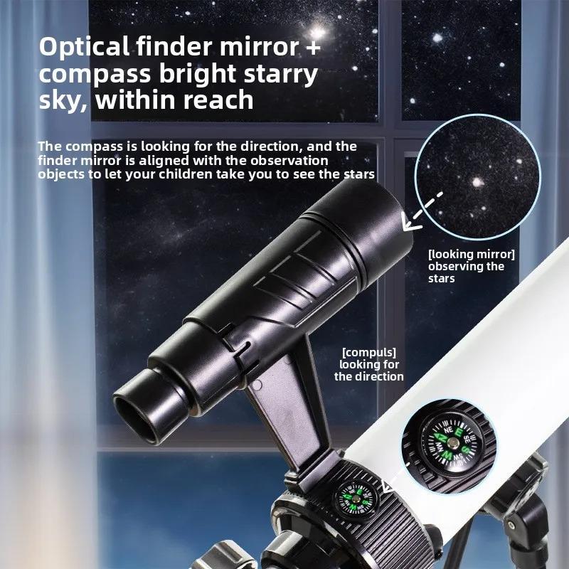 Astronomical Telescope Children Stargazing High Definition Scenery Professional Outdoor Star Students Birthday Gift Toys