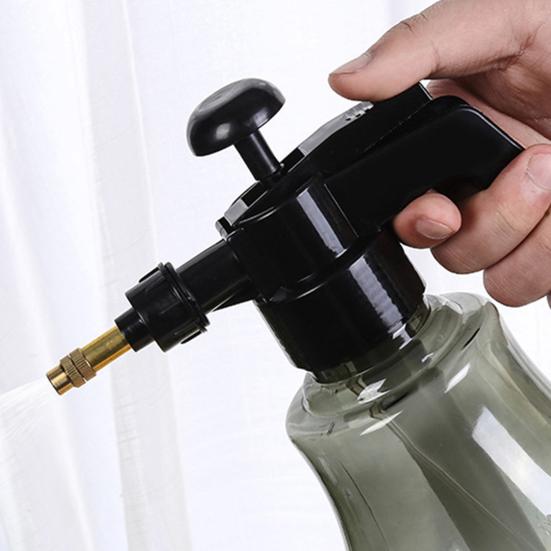 1.5L Watering Spray Bottle Adjustable Nozzle Transparent Plastic Hand Pressure Pump Sprayer Garden Supplies