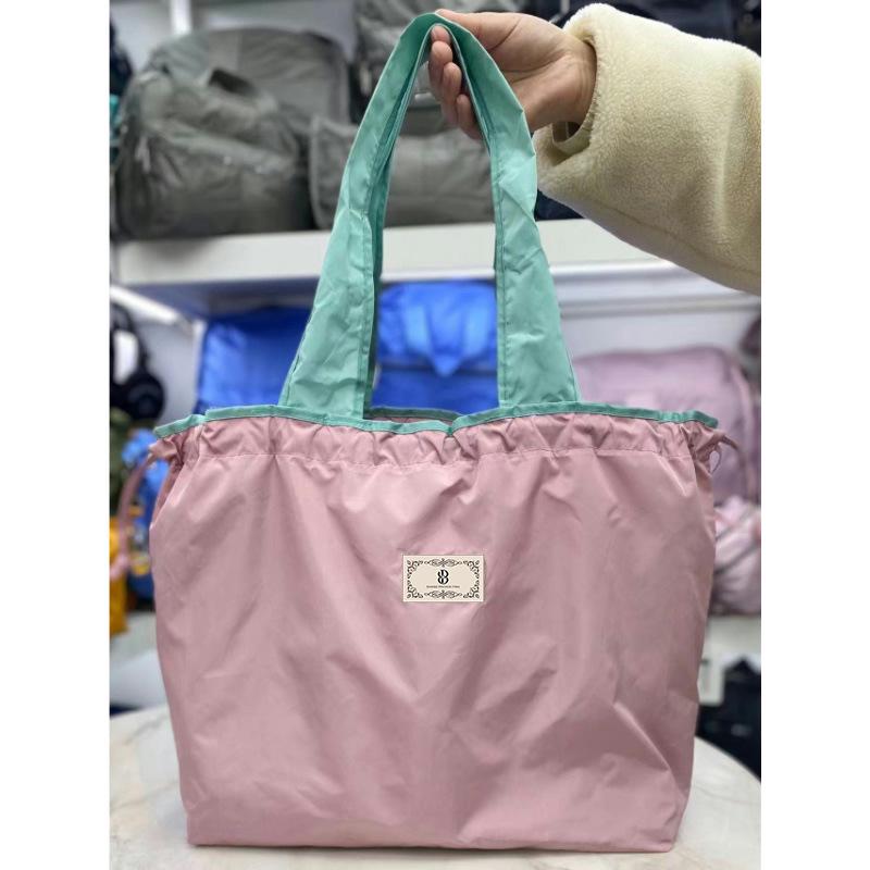 Eco-Friendly Foldable Single Shoulder Tote Bag - Portable, Large Capacity Grocery Bag