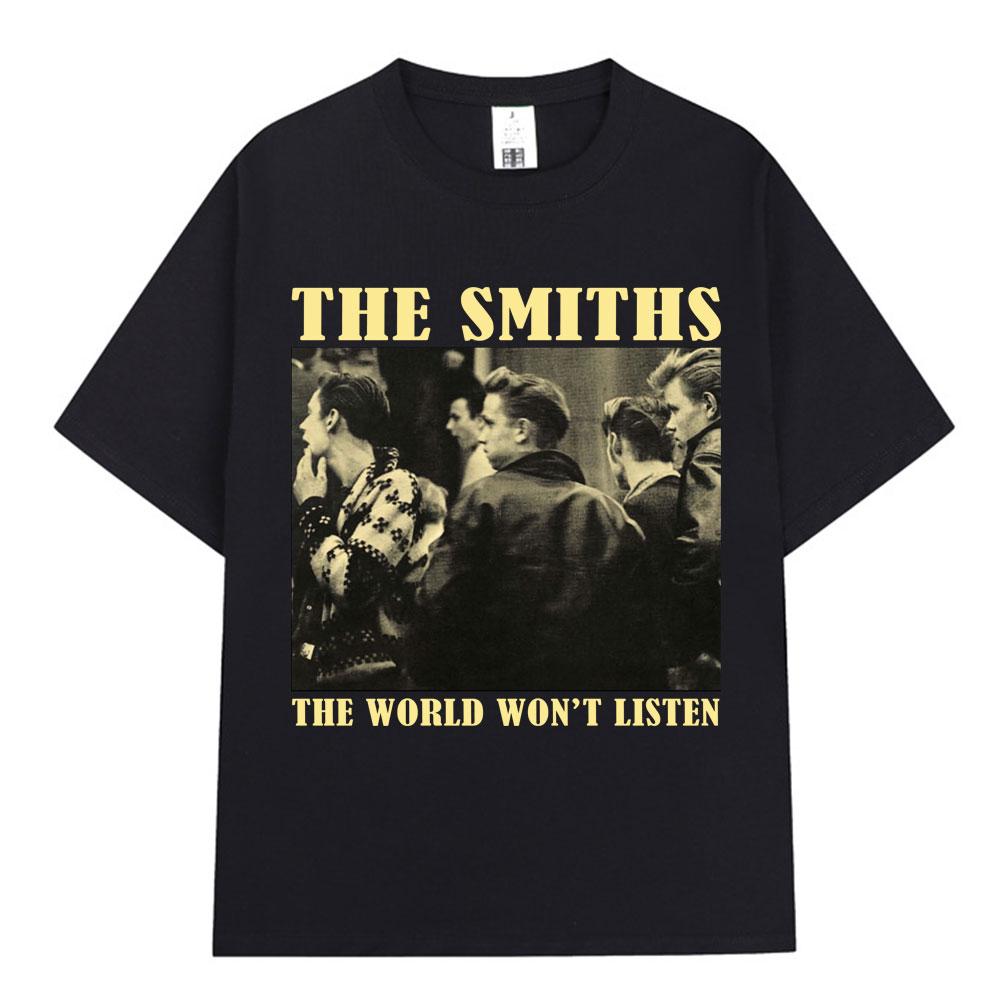 The Smiths The Queen Is Dead T Shirt 1980s Indie Morrissey Oversized Tshirt Vintage Punk Rock Band Tshirts Streetwear Unisex
