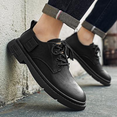 Lässige Herrenlederschuhe Modische britische Designstile Täglich Büro Outdoor Trendy Party Herren Street Walking Erwachsenenschuhe