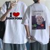 John Pork Is Calling Answer Call Phone Tee Shirt for Men Women Funny Pig Tops Tshirt Gothic Hip Hop T-shirt Streetwear Clothes