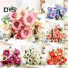 1 Bouquet 7 Heads Artificial Plant Looking Faux Silk Flower Table Centerpieces Simulation Flower Wedding Decor