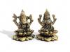 Pure Brass Ganesh-Lakshmi Idol Set, Ganesh Ji, Lakshmi Maa Statue, Gold Idol