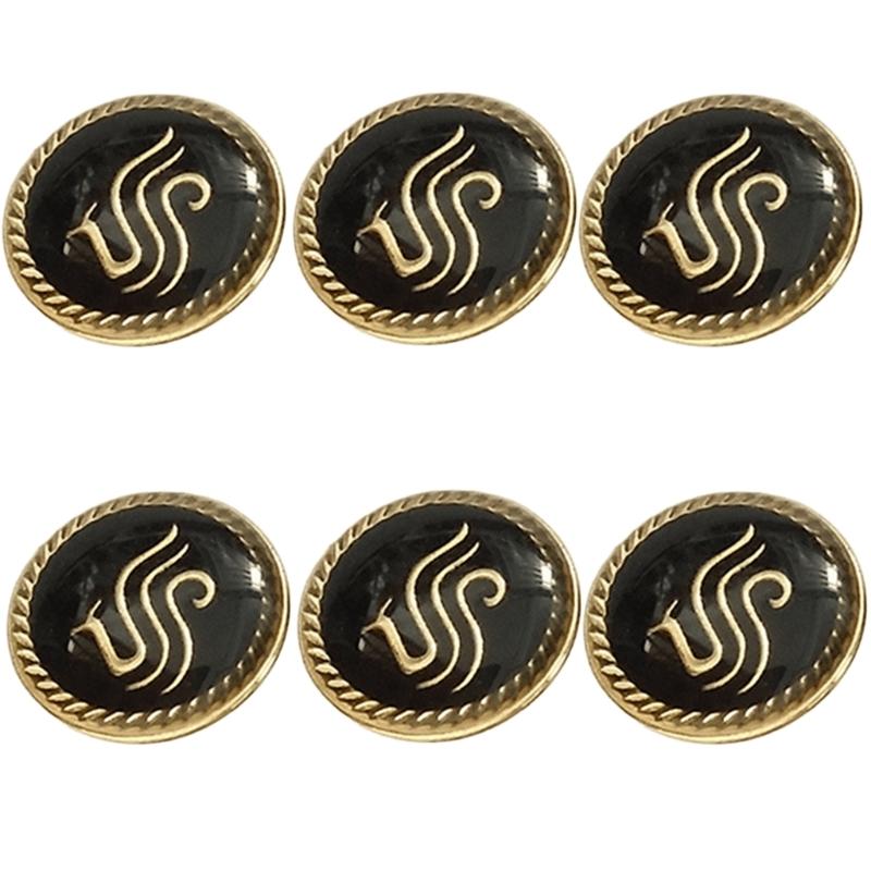 Mixed Sewing Buttons Easy Install Uniform Buttons Durability Uniform Suitable for Airline and Airport Academy Students