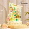 Creative Flower Construction Blocks Toys Small Blocks Toys For Girls Birthday Gifts Kids Blocks Plaything Home Decoration