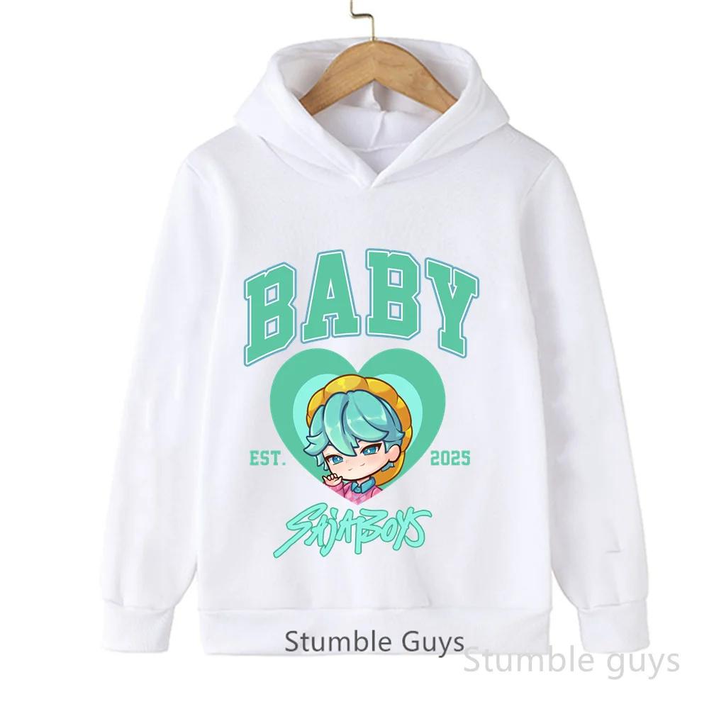 Zengyanqin02 Kinderen Warm Kpop Demonenjagers Casual Mode Herfst Winter Jongens Meisjes Sweatshirt Hoodie Anime Kleding 150