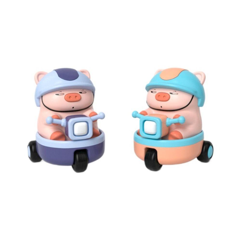 Sound And Light Animal Piggy Electric Car Toy Plastic Children Fun Motorcycle  Birthday Gift