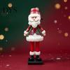 Musical Santa Snowman Reindeer LED Lighted Christmas Figurine, Swirling Glitter Claus Elk Indoor Holiday Party Decor Decoration with Music for