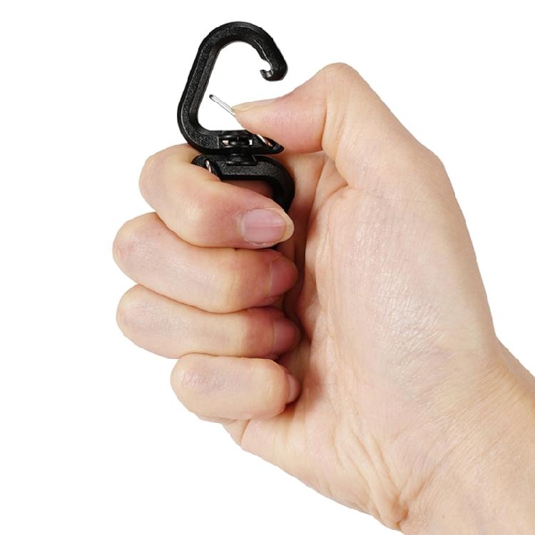 360 Rotating Double Carabiner Mountaineering Buckles Camping Double Hook Portable S Chain Hook Camping Accessories
