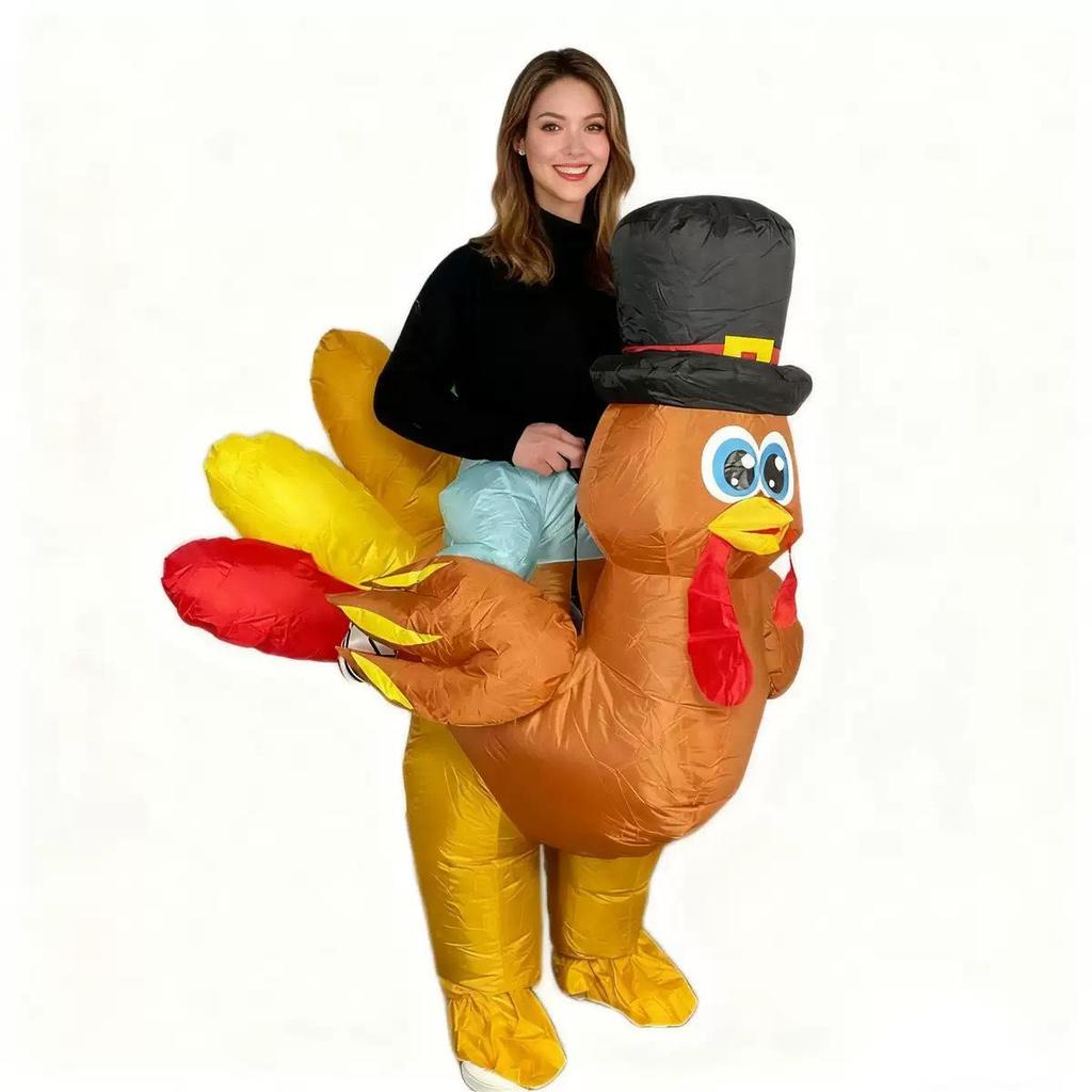 Thanksgiving Cosplay Inflatable Turkey Costume for Makeup Performance