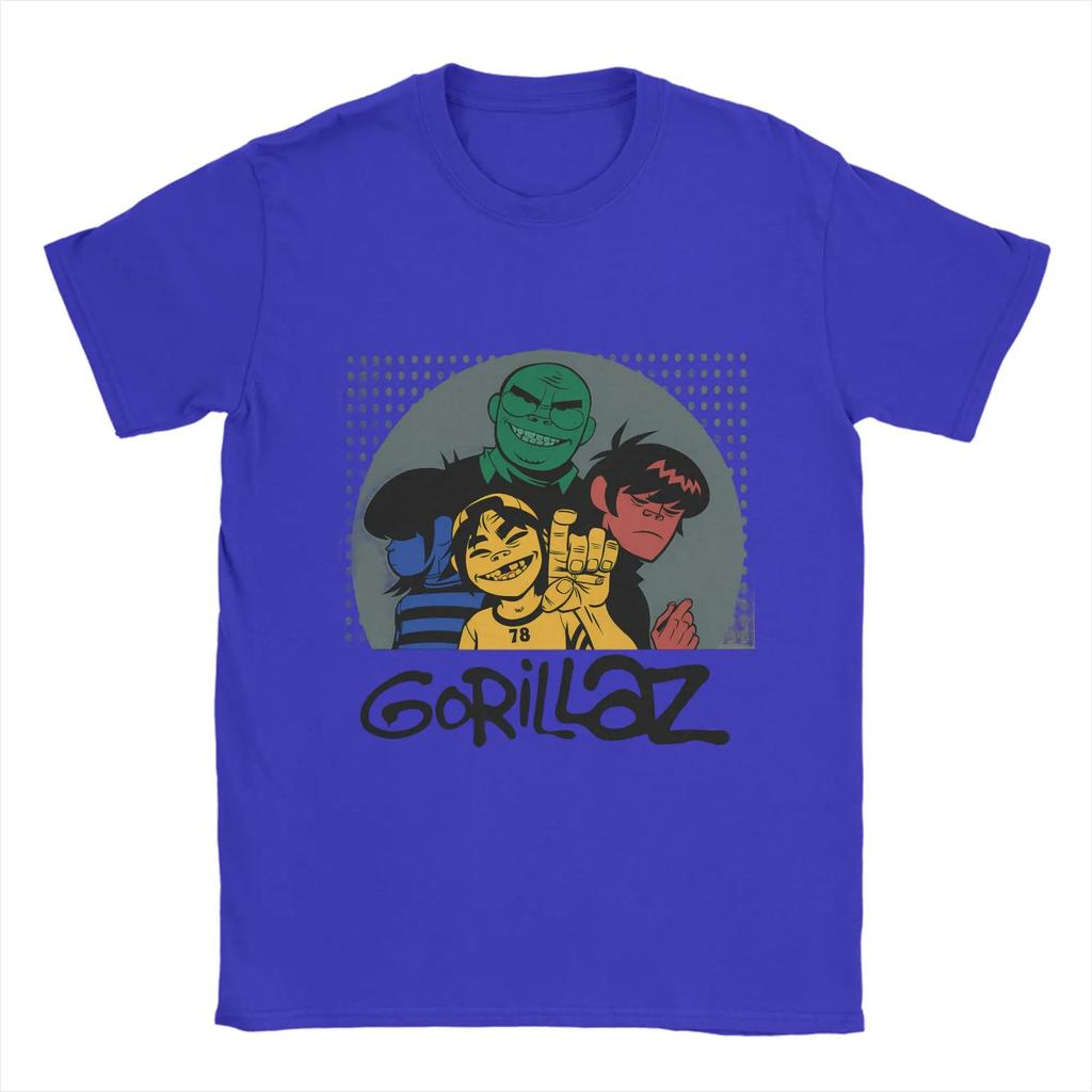 Gorillazs Men T Shirts Creative Tees Short Sleeve Crew Neck TShirt Cotton Gift Women Highquality Clothing