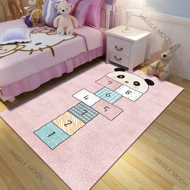 1 Stück Cartoon Hüpfspiel Spielteppich für Wohnzimmer Schlafzimmer Sofa Fußmatte Heimdekor Rutschfeste Bodenmatte Große Größe Luxusgeschenke
