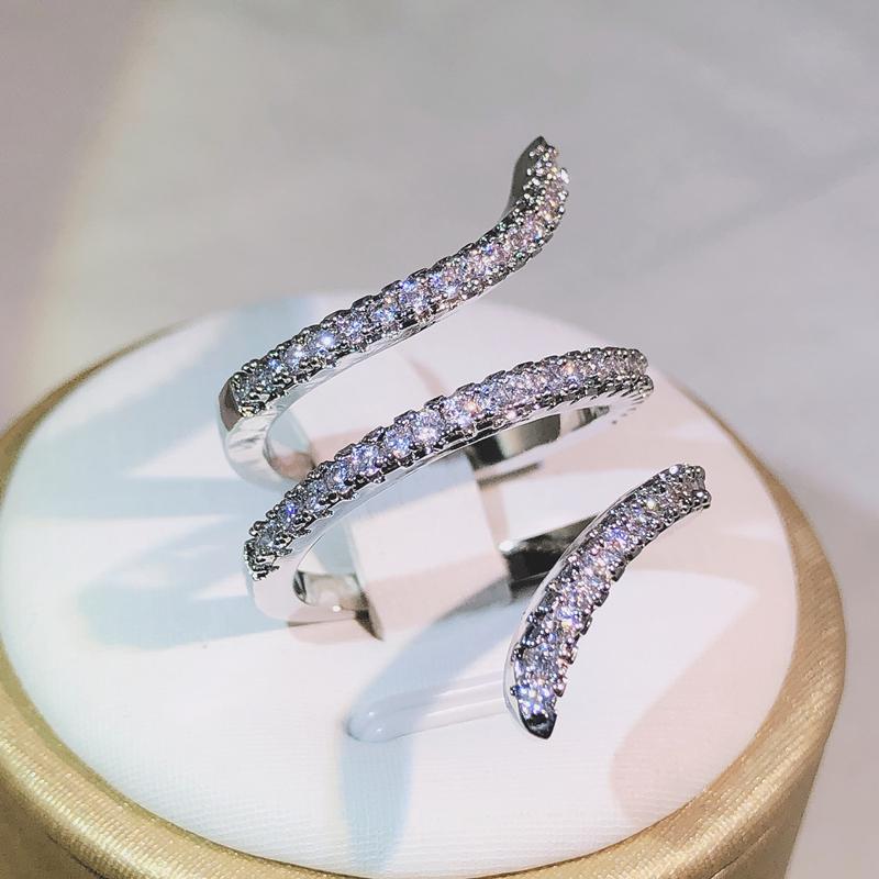 

Многоярусные кольца-переплетения для женщин Ювелирные изделия Кольцо на палец Женские Серебряные Большие кольца для женщин Женская мода Винтажное кольцо 9