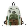 Schoolbag high-value backpack men's and women's outdoor mountain color matching hiking backpack junior high school college students commuting 