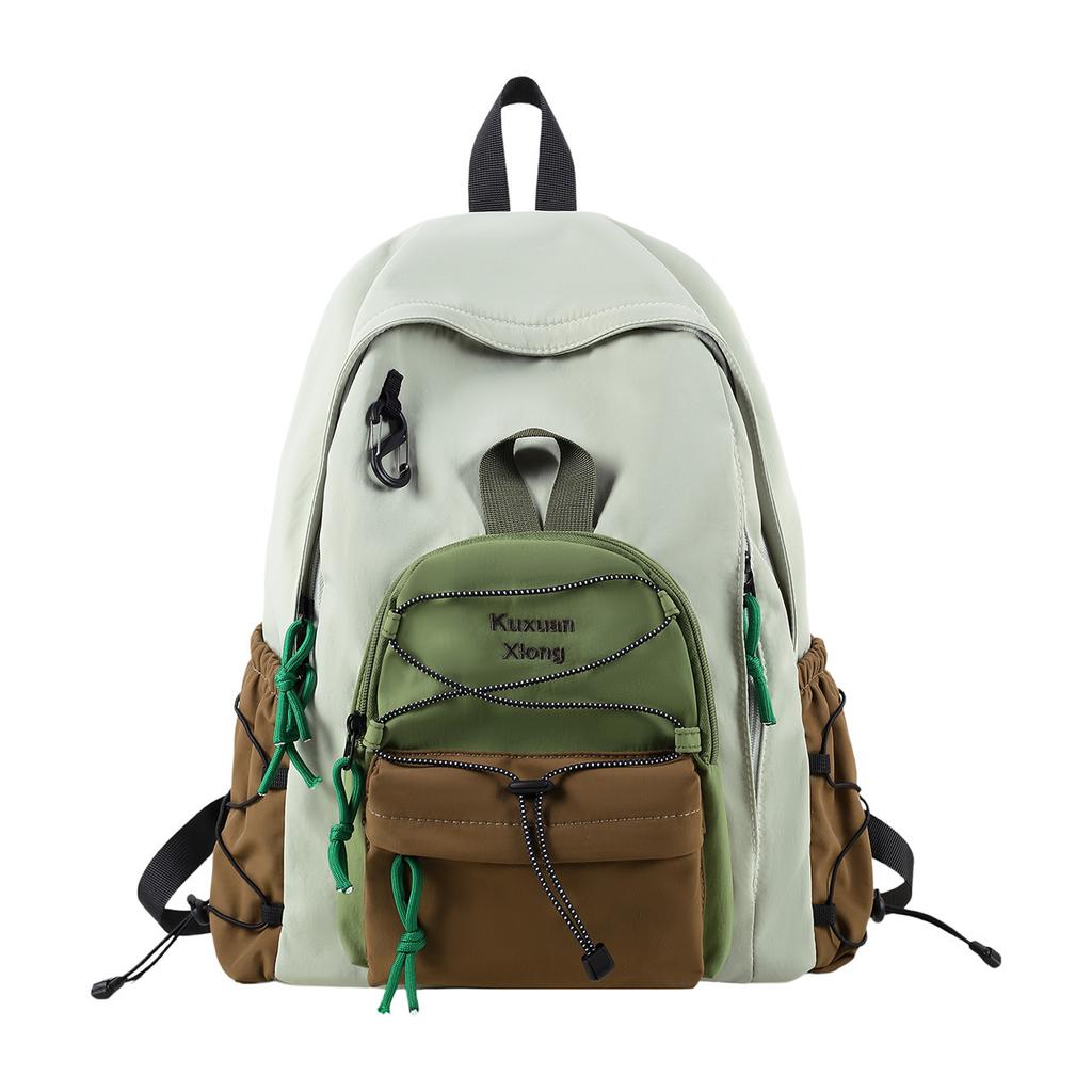 Schoolbag high-value backpack men's and women's outdoor mountain color matching hiking backpack junior high school college students commuting
